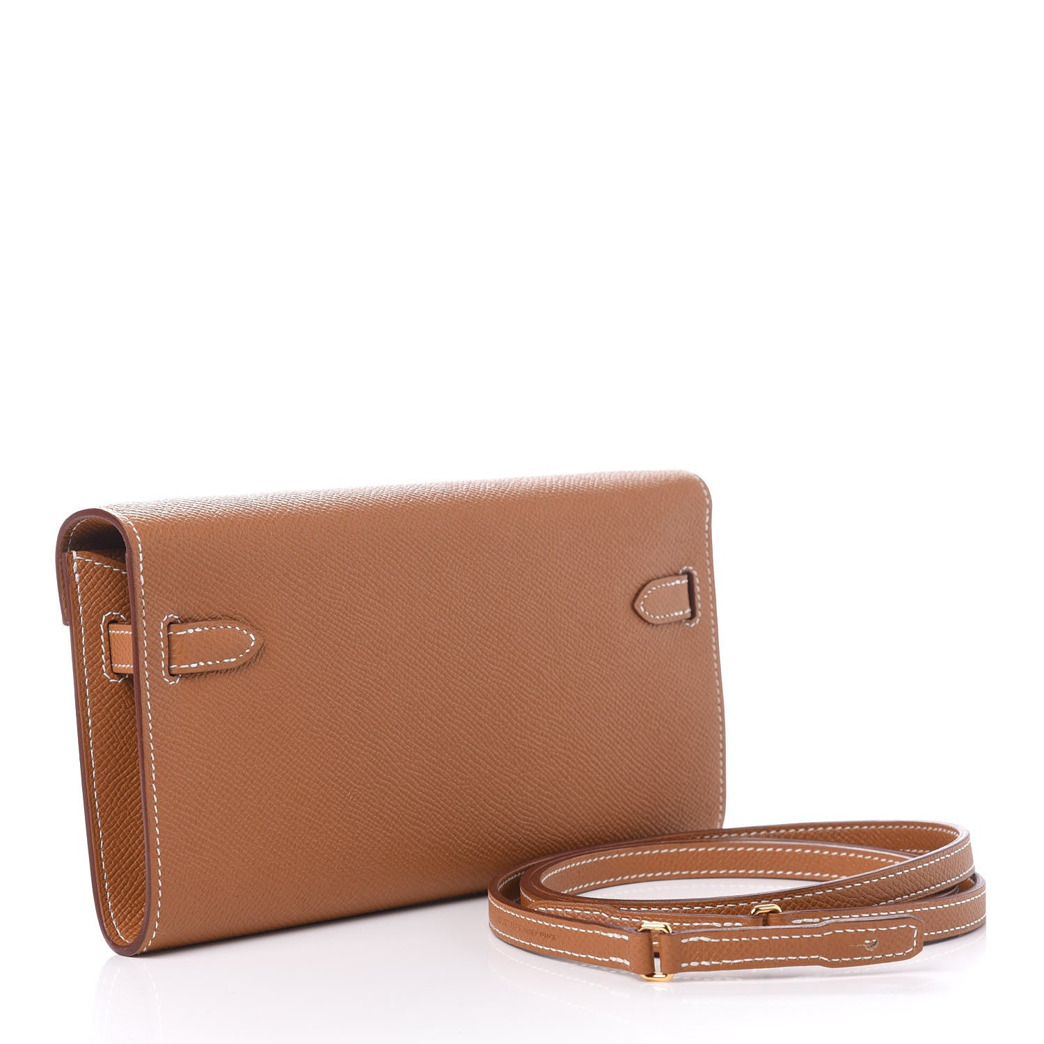 Hermes Epsom Kelly Wallet To Go Gold 2 of 10