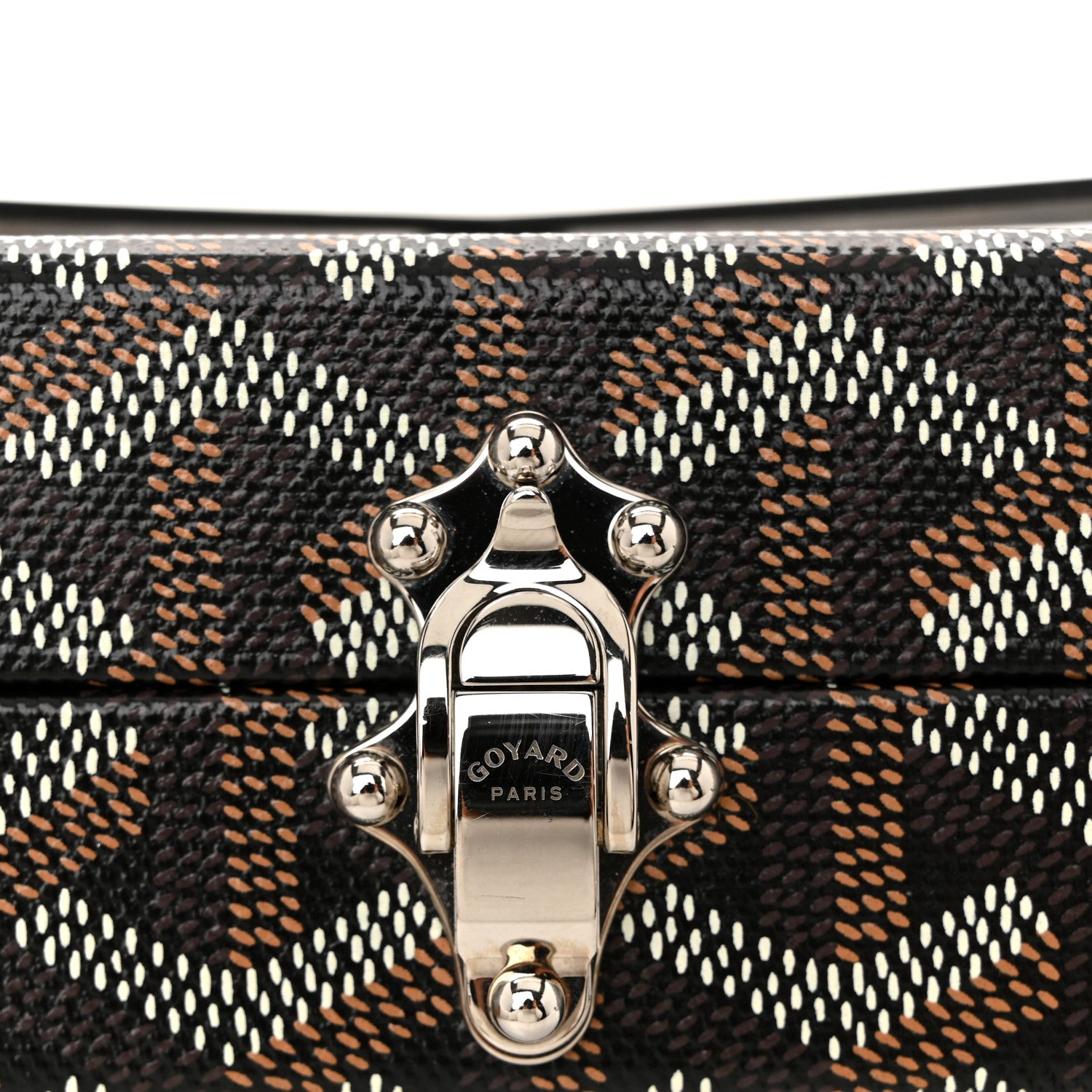 Goyard Goyardine Minaudiere Trunk Bag Black 11 of 14