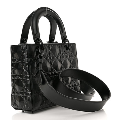 Christian Dior Calfskin Cannage Diamond Small My ABCDior Lady Dior Black 3 of 11