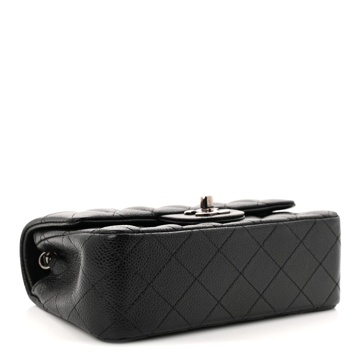 Caviar Quilted Mini Rectangular Flap Black