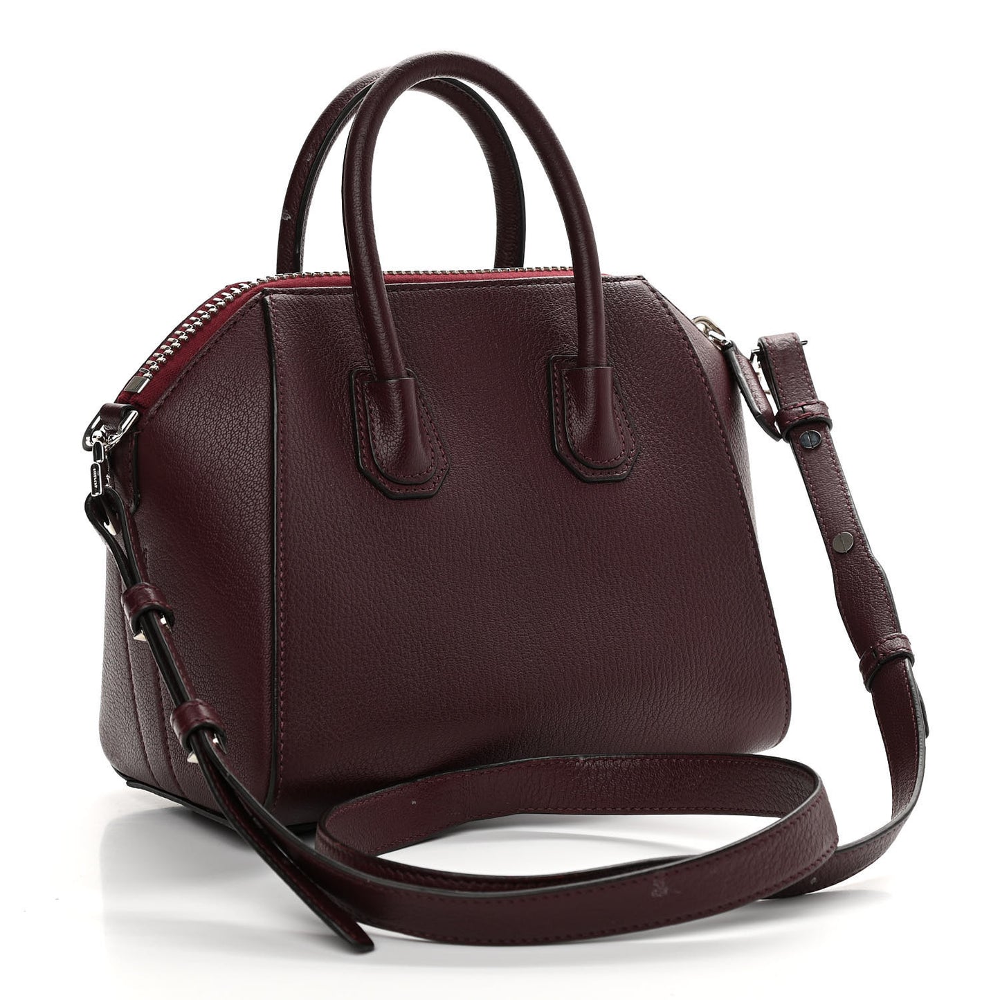 Sugar Goatskin Mini Antigona Aubergine