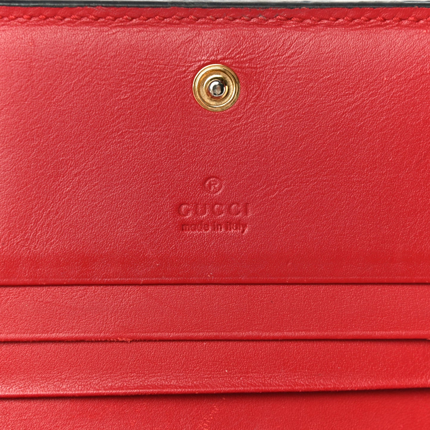 GG Supreme Monogram Blooms Card Case Beige Blue Navy Hibiscus Red