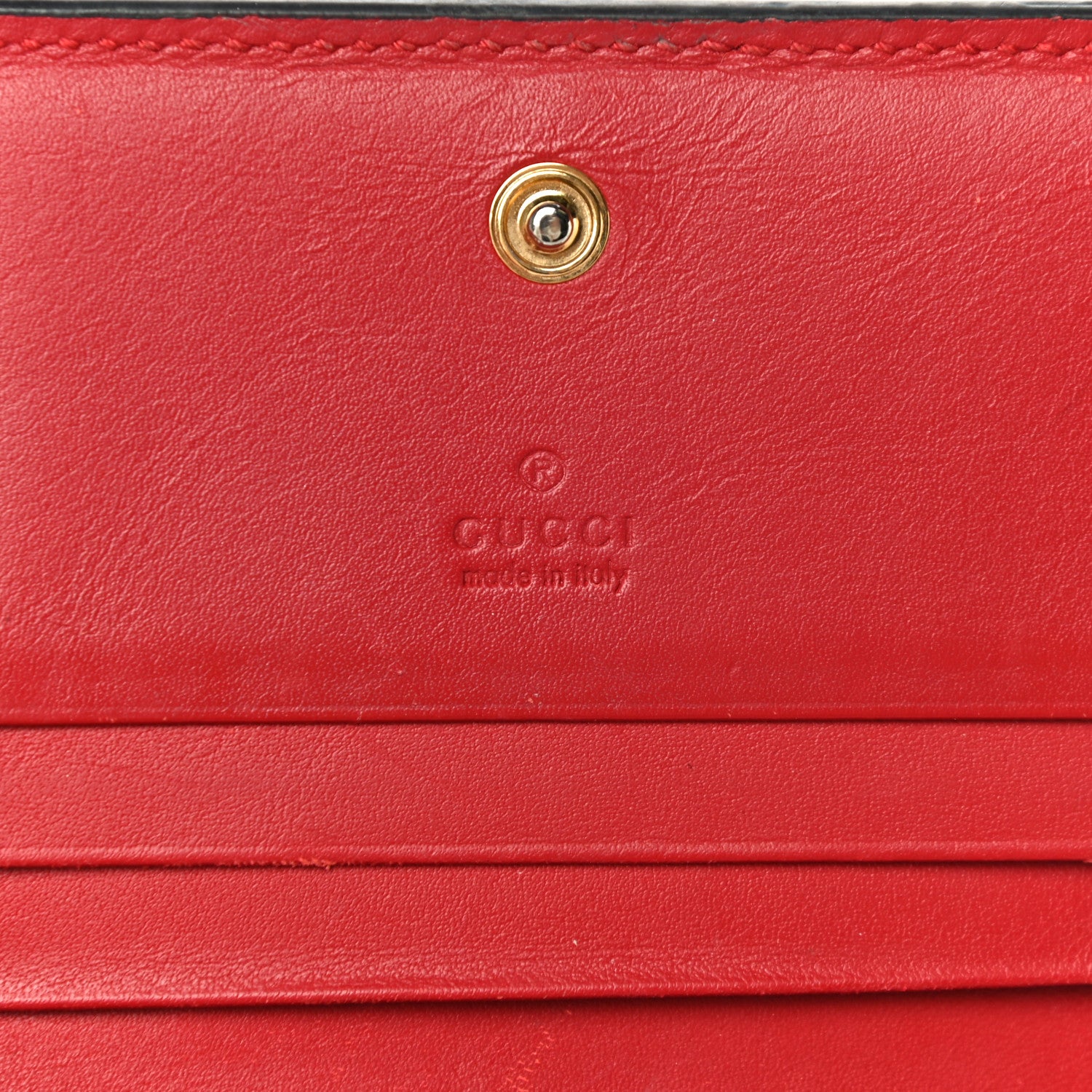 Gucci GG Supreme Monogram Blooms Card Case Beige Blue Navy Hibiscus Red 7 of 14
