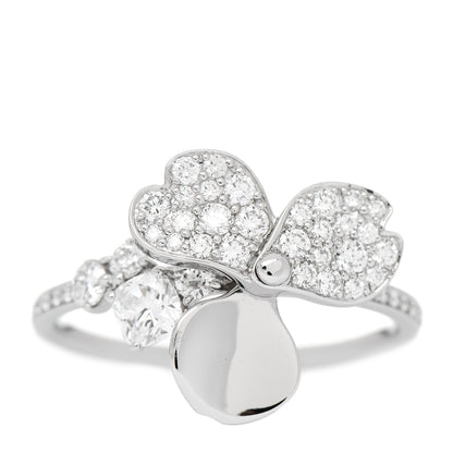 Tiffany Platinum Diamond Paper Flowers Mixed Cluster Ring 54 7 1 of 4