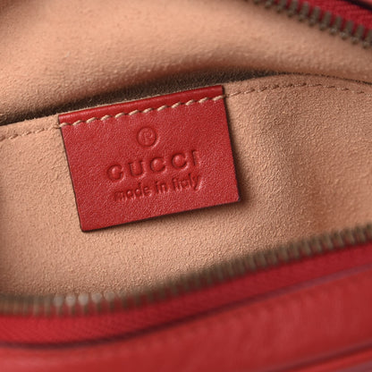 Gucci Calfskin Matelasse GG Marmont Belt Bag 85 34 Hibiscus Red 6 of 7