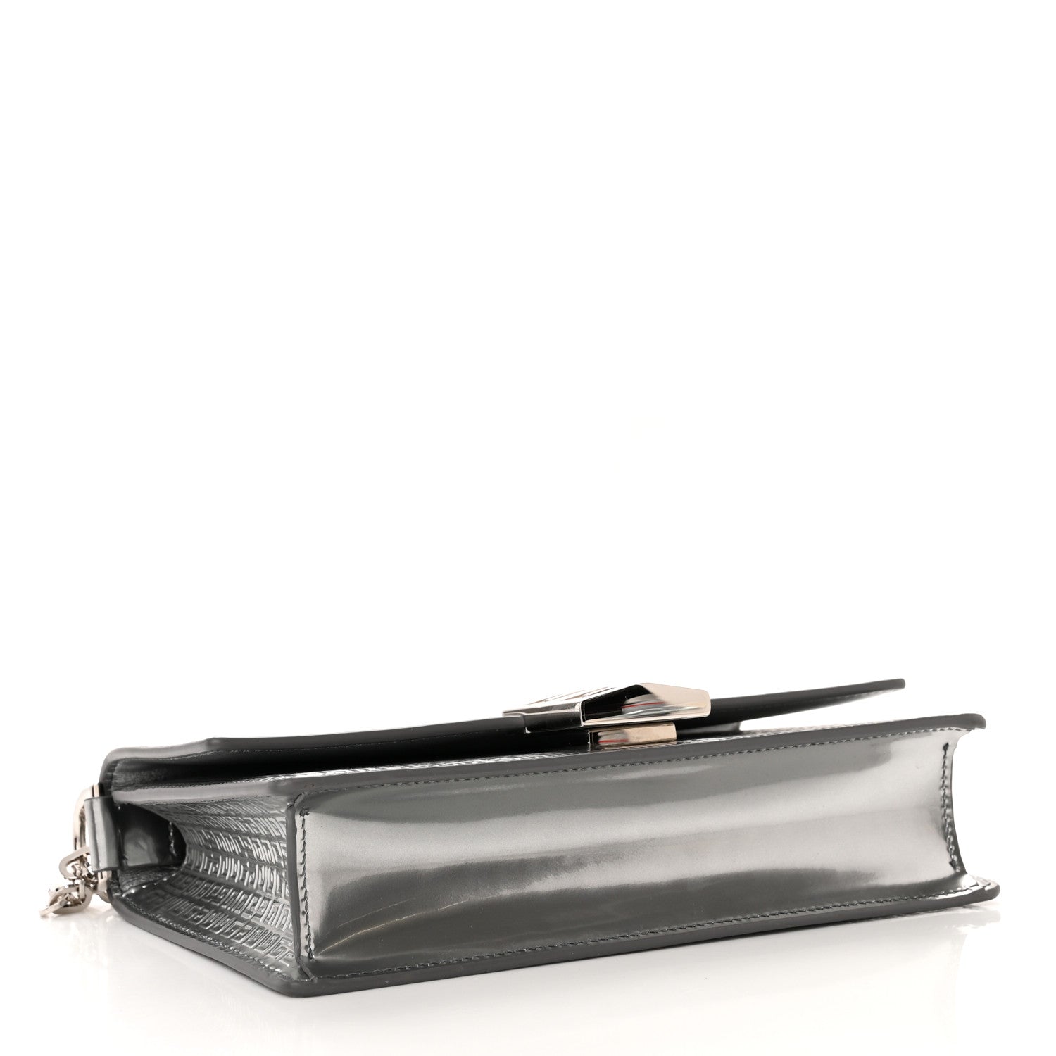 Givenchy Metallic Calfskin 4G Embossed Small 4G Crossbody Silver 4 of 11