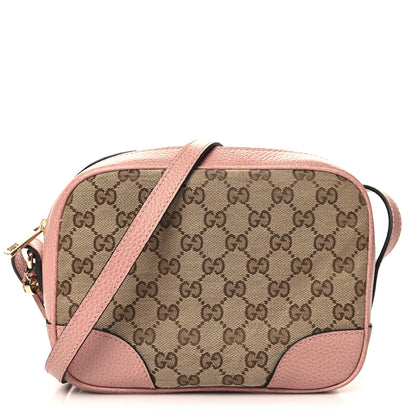 Gucci Monogram Mini Bree Messenger Bag Beige Soft Pink 1 of 10