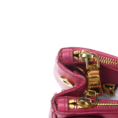 Prada Saffiano Lux Small Galleria Double Zip Tote Fuxia 20 of 26