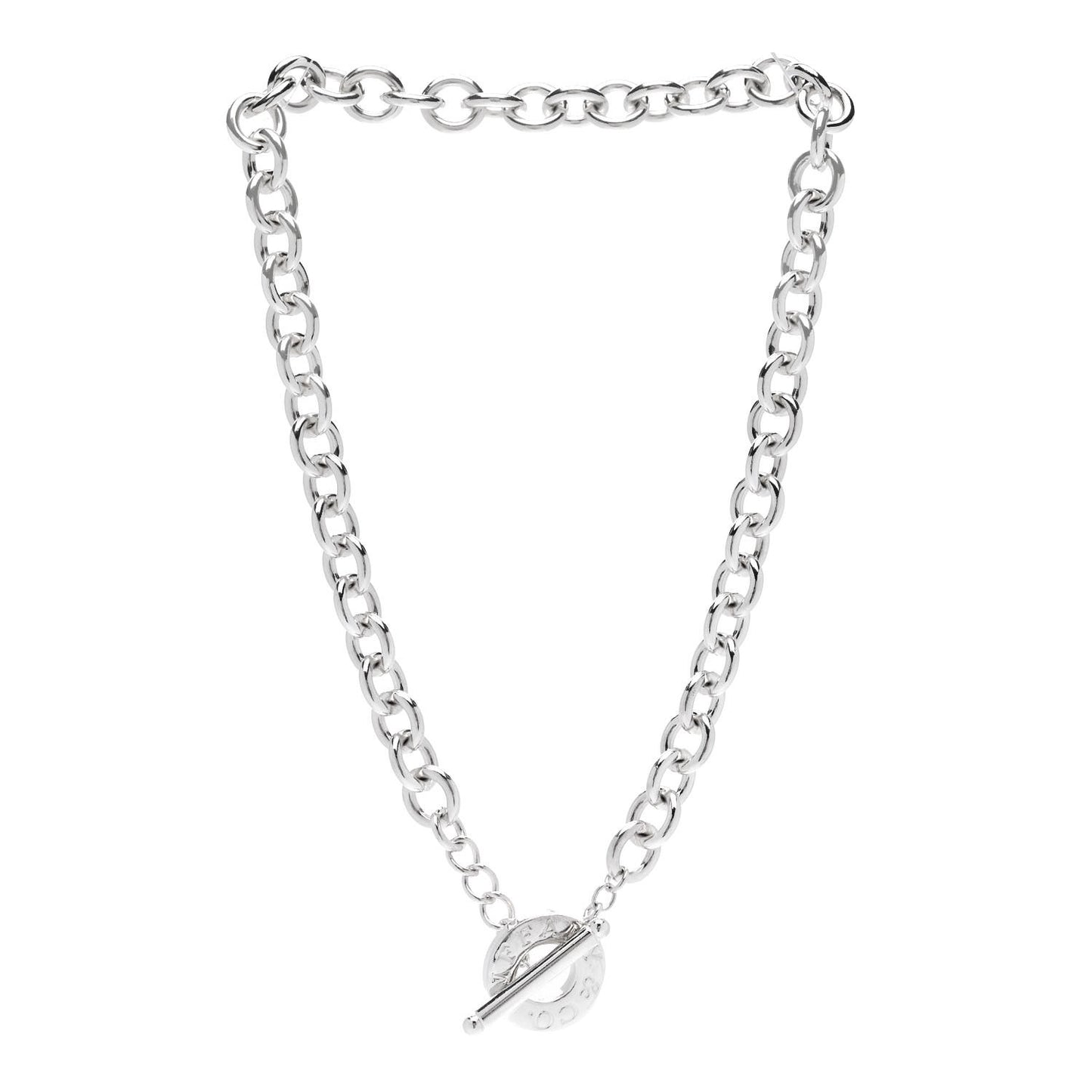 Sterling Silver Toggle Necklace