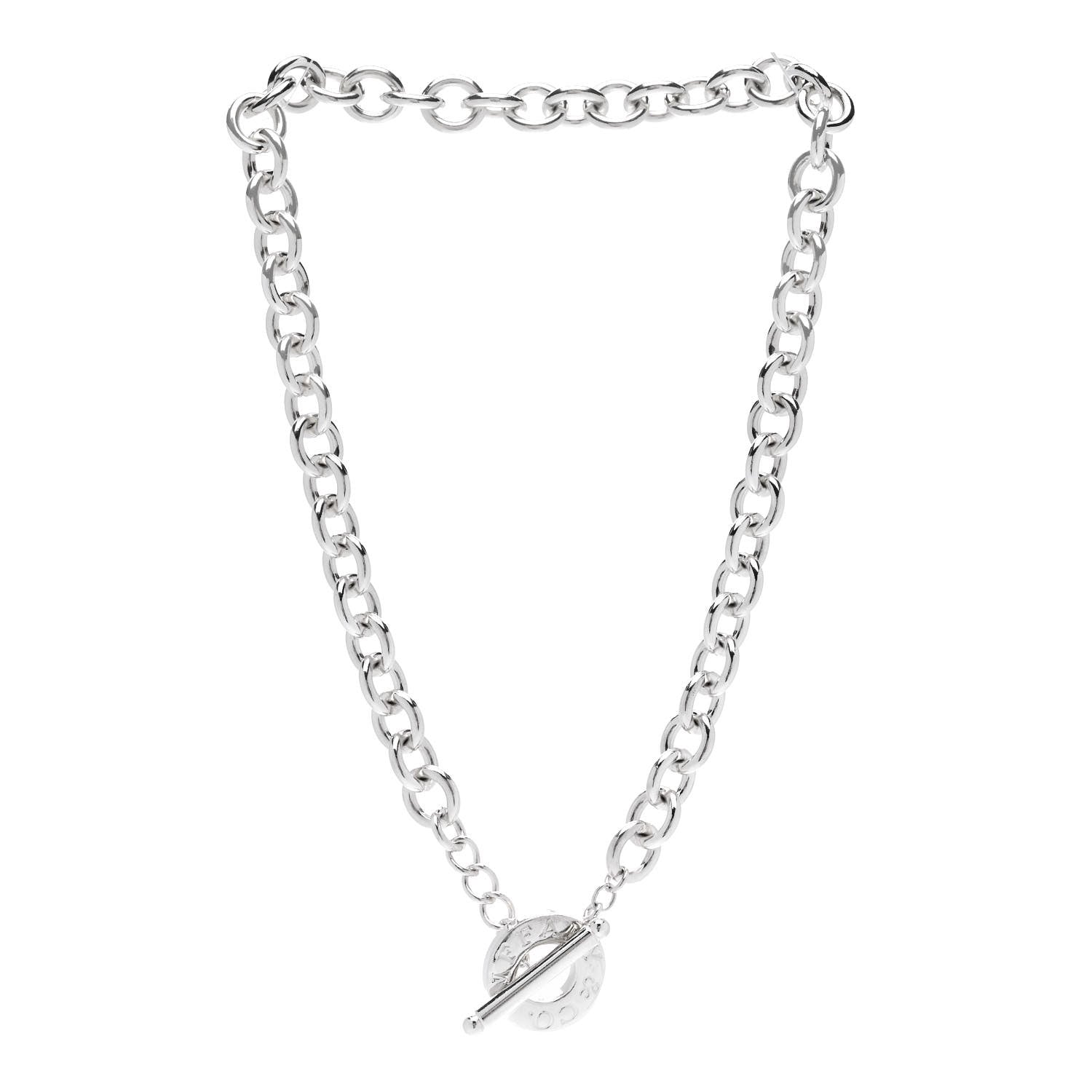 Tiffany Sterling Silver Toggle Necklace 3 of 4