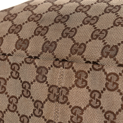 Gucci Monogram Large Horsebit Chain Hobo Dark Brown 9 of 12
