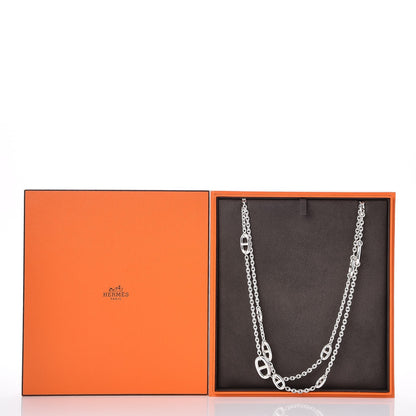Hermes Sterling Silver Farandole Necklace 160 8 of 8