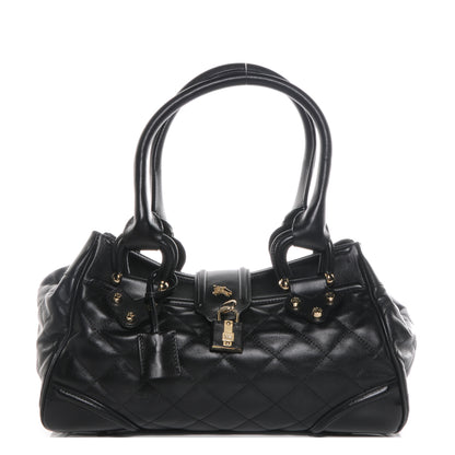 Burberry Leather Quilted Satchel Black 1 of 9