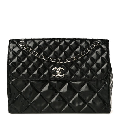 Chanel Vinyl Quilted In The Business Flap Bag Black 1 of 15
