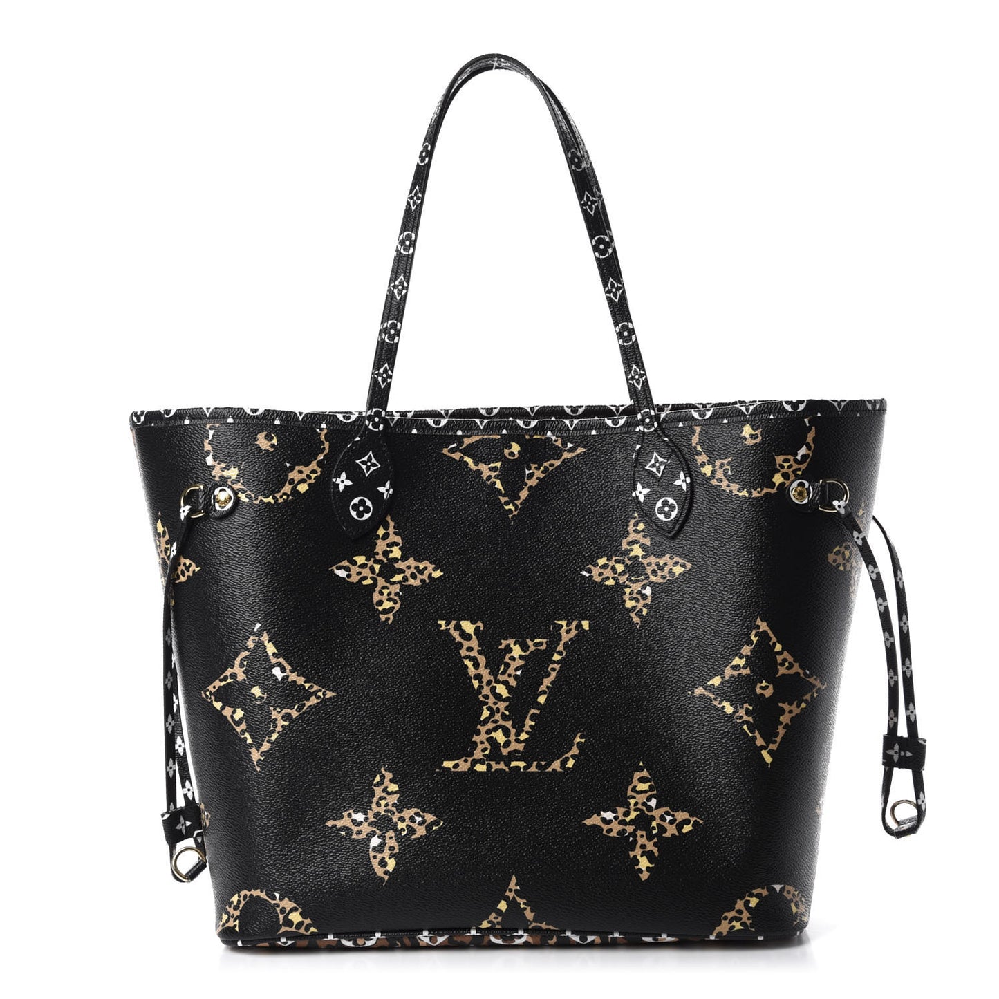Monogram Giant Jungle Neverfull MM Black
