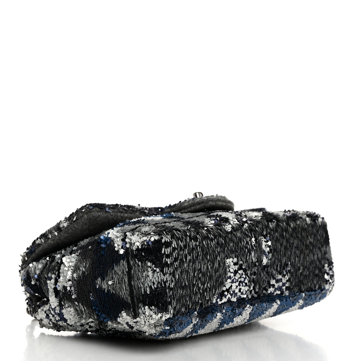 Sequin Mini Rectangular Flap Blue Multicolor
