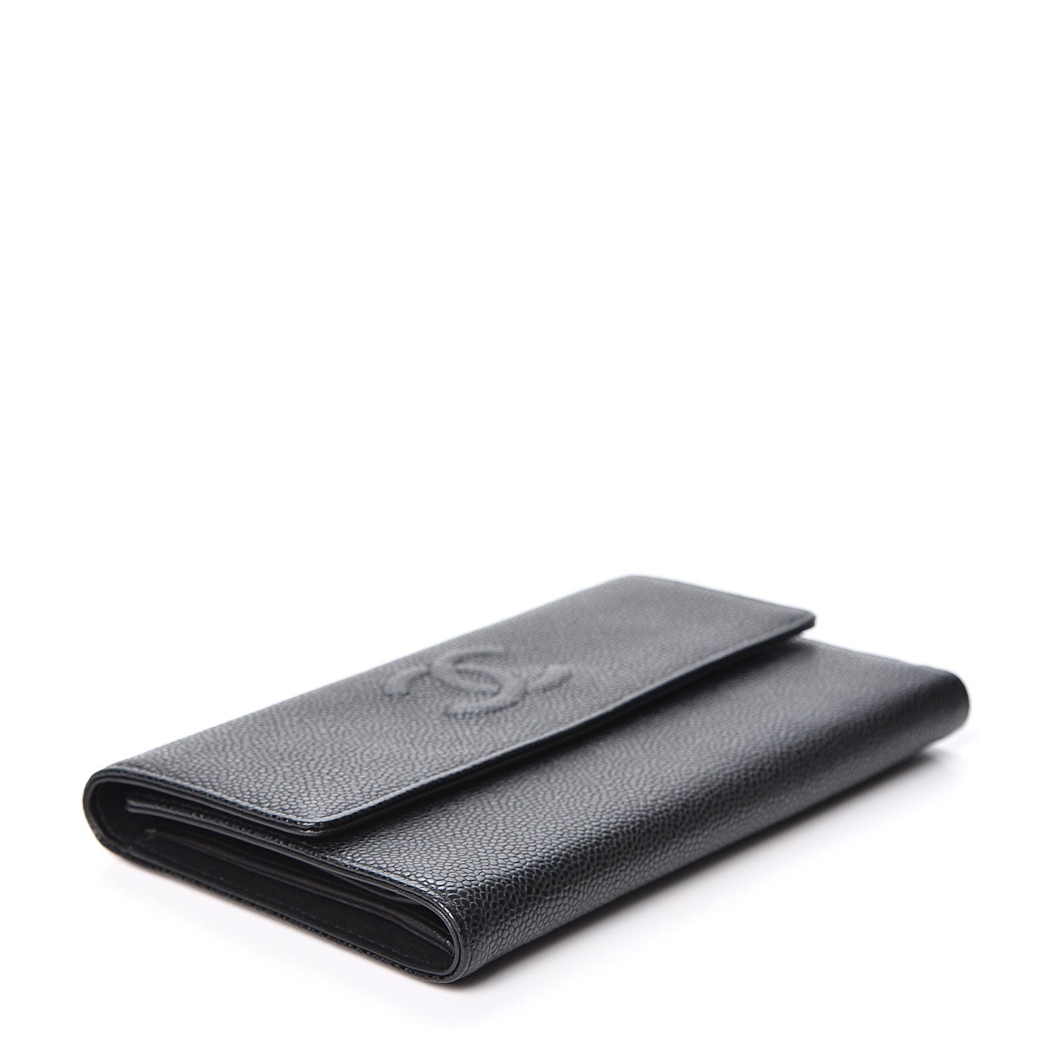 Chanel Caviar Timeless CC Large Gusset Flap Wallet Black 3 of 12