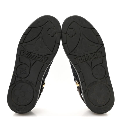 Louis Vuitton Nylon Embossed Monogram Aspen Platform Clog Mules 39.5 Black 6 of 9