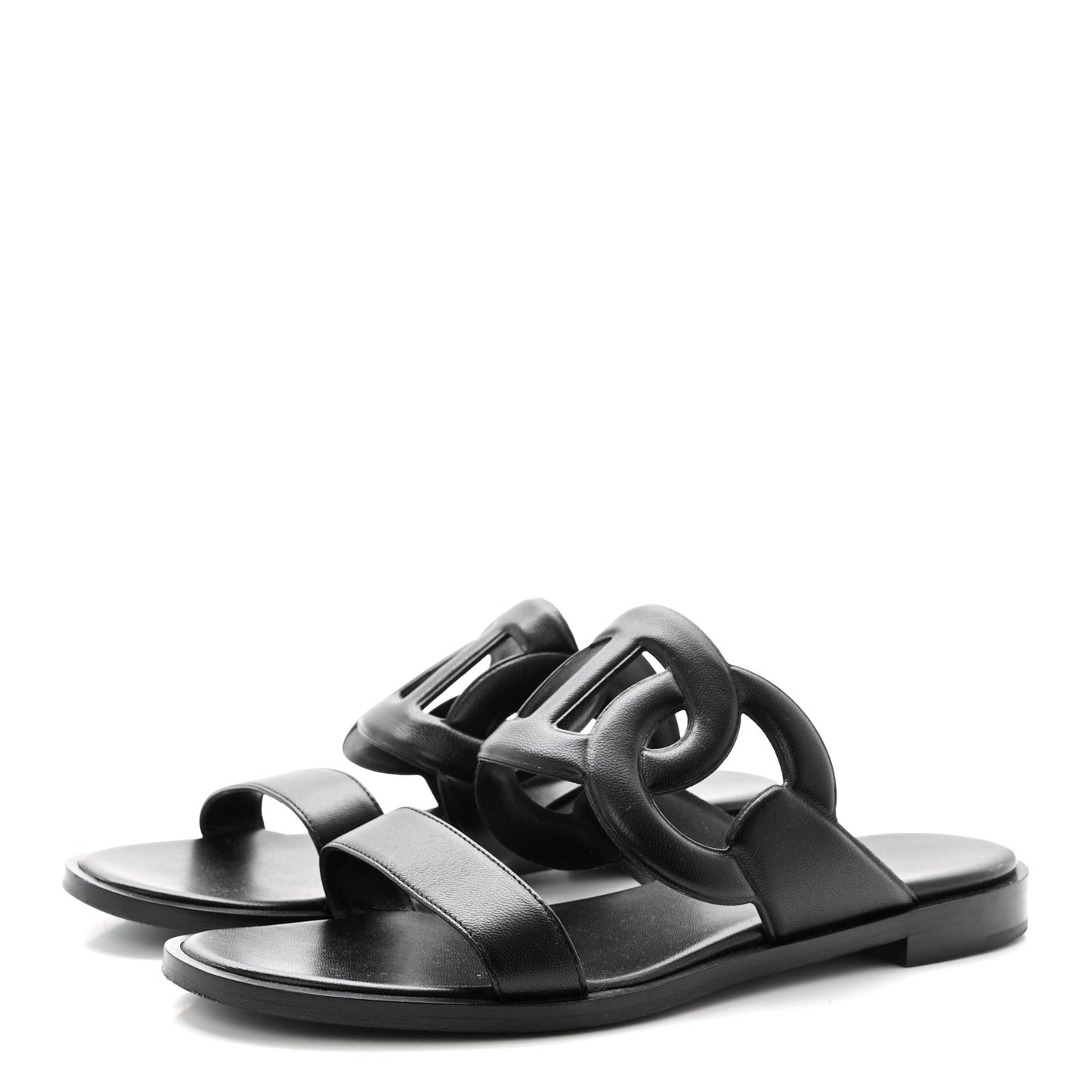 Nappa Lagune Sandals 38 Black