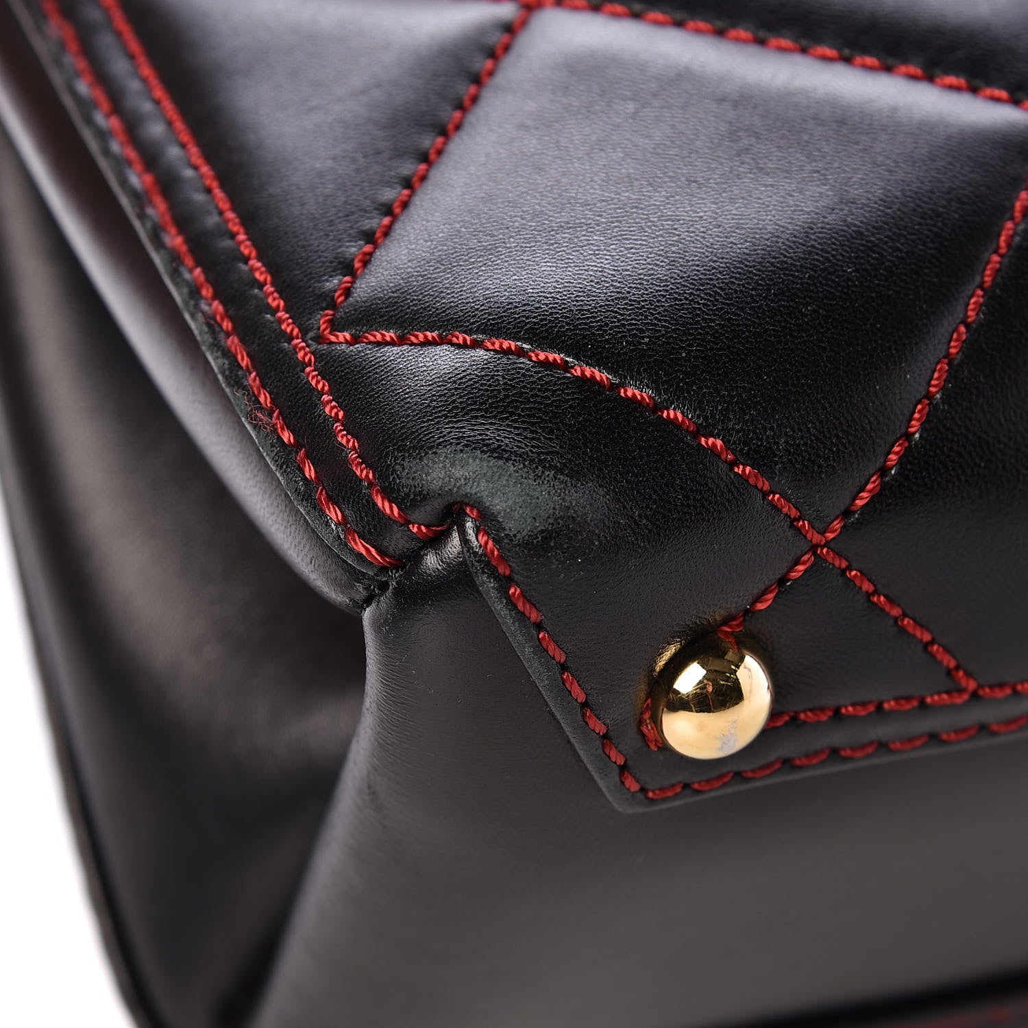 Burberry Lambskin Quilted Baby Banner Tote Black 17 of 18
