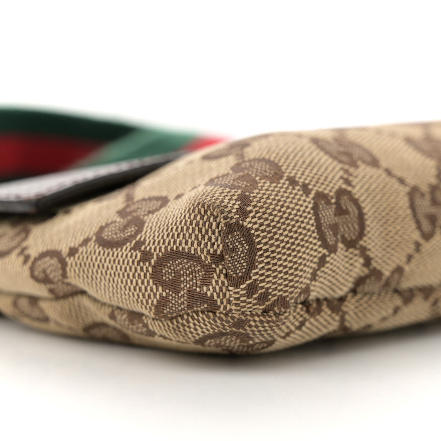 Gucci Monogram Web Belt Pouch Bag Brown 9 of 11