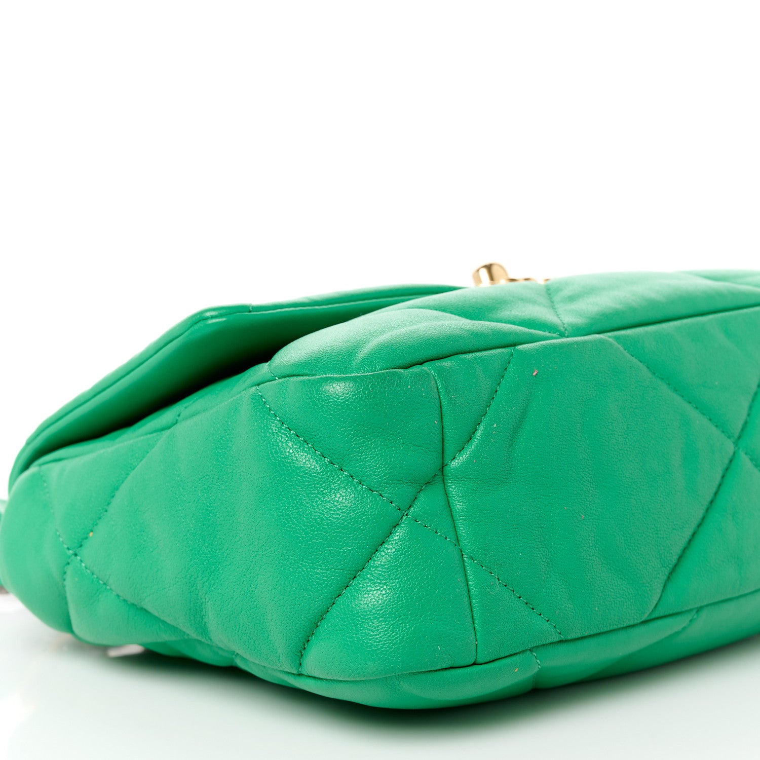 Chanel Lambskin Quilted Medium Chanel 19 Flap Green 9 of 10