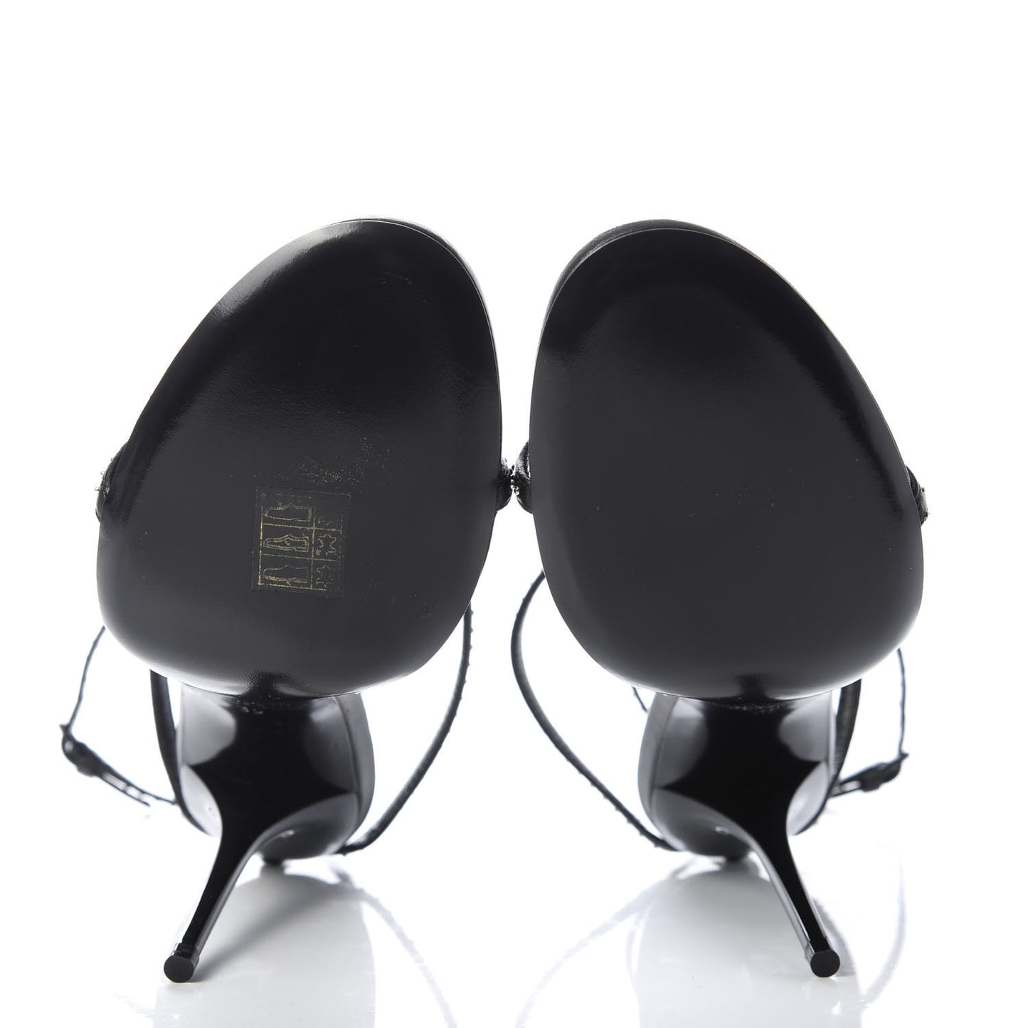 Calfskin Studded Cassandra 110 Sandals 39 Black