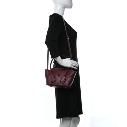 Bottega Veneta Calfskin Mini Maxi Intrecciato Arco Burgundy 2 of 13