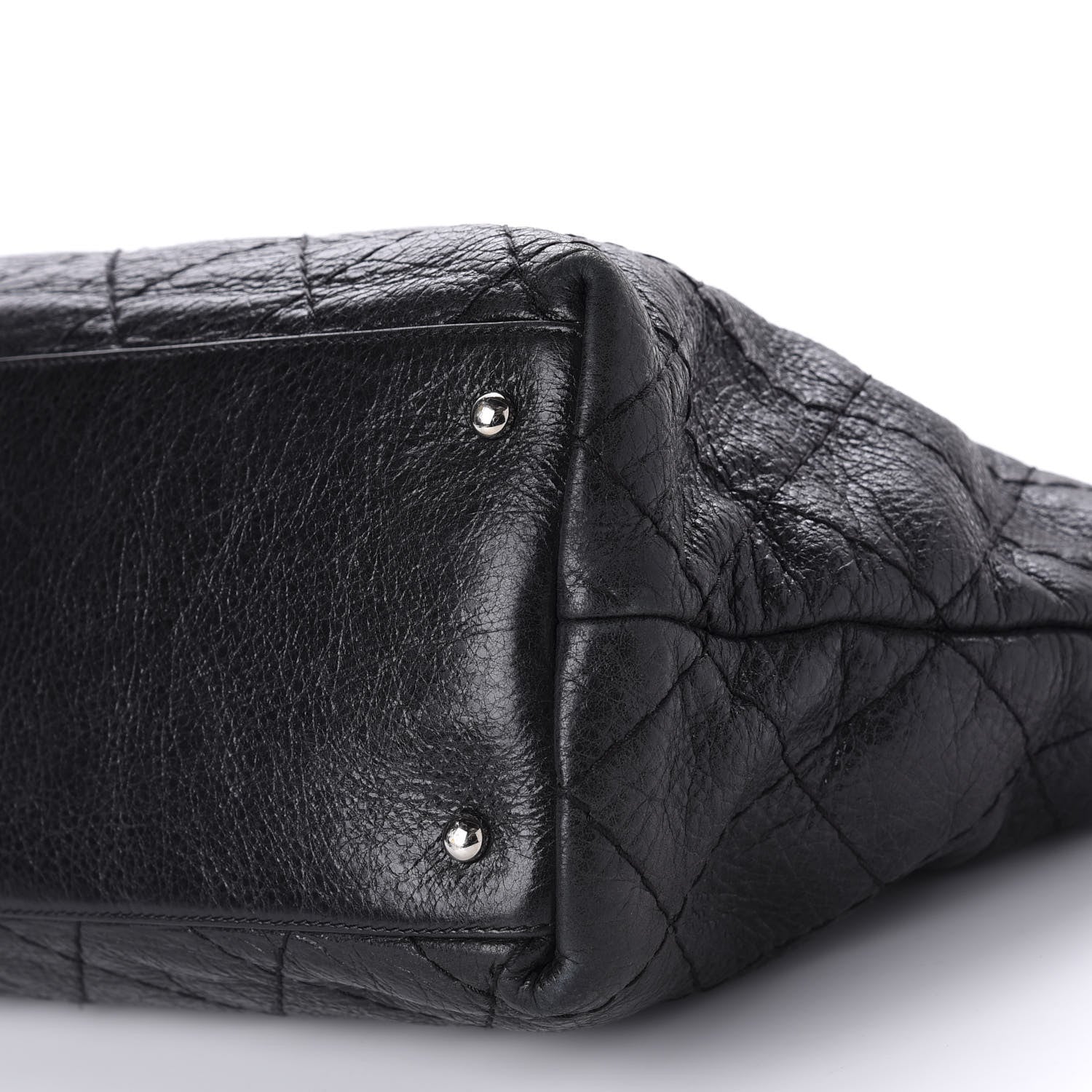 Chanel Glazed Calfskin Large On The Road Tote Black 7 of 14