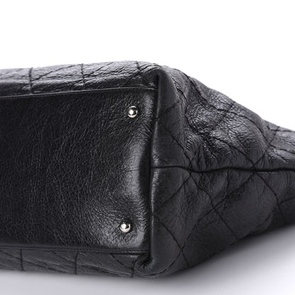 Chanel Glazed Calfskin Large On The Road Tote Black 7 of 14
