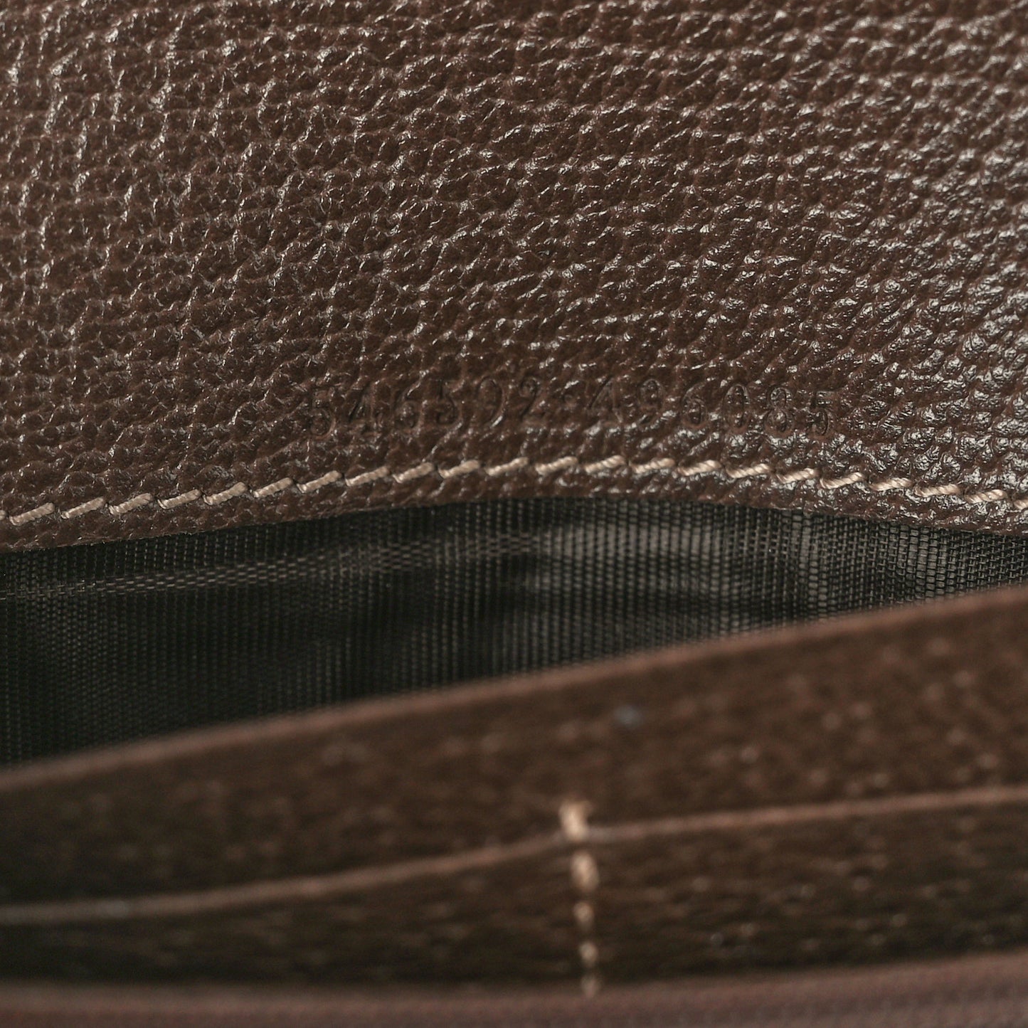 GG Supreme Monogram Web Ophidia Wallet On Chain Brown