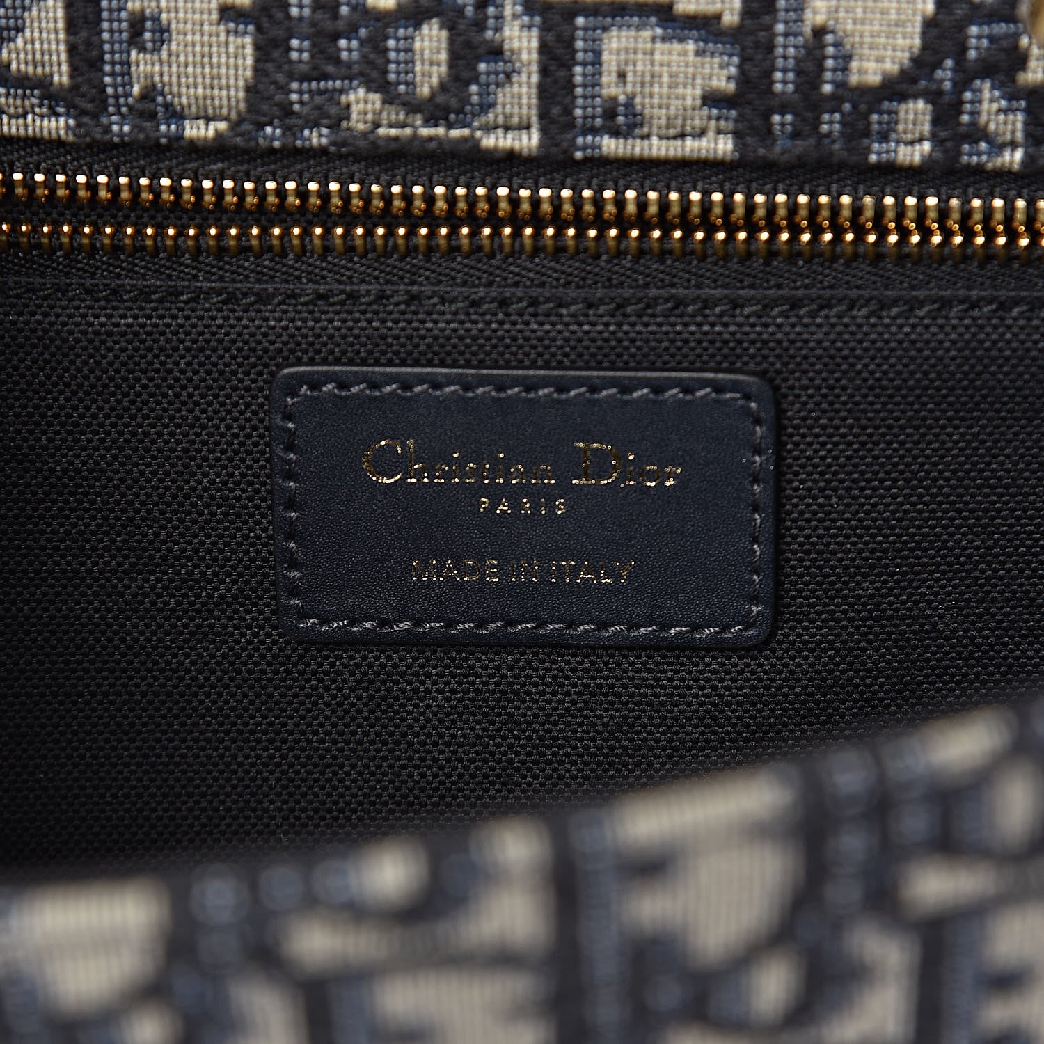 Christian Dior Oblique 30 Montaigne Flap Bag Blue 6 of 10