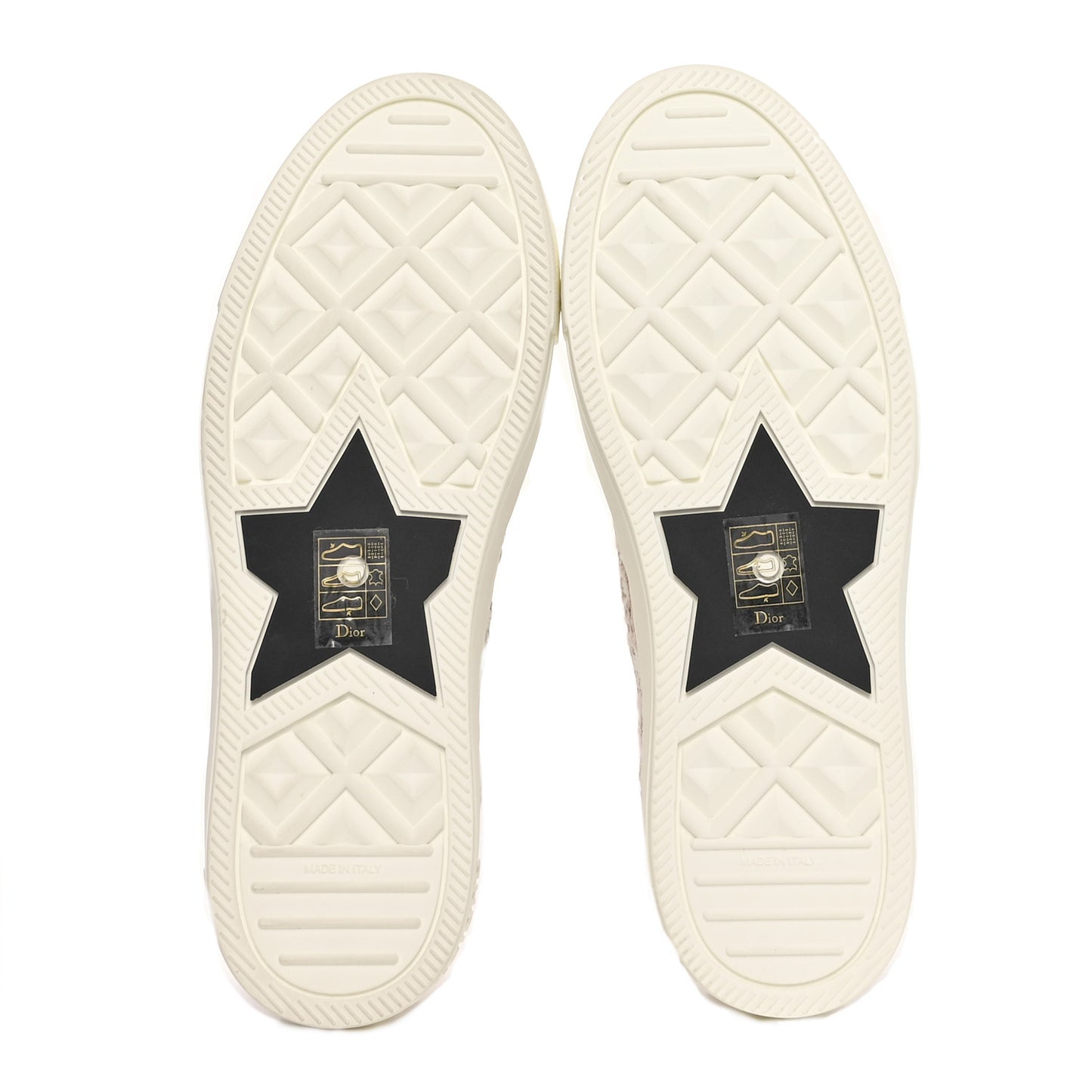 Canvas Oblique Walk'N'Dior Low Top Sneakers 37 Powder Nude