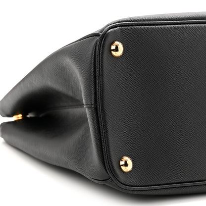 Prada Saffiano Lux Large Galleria Double Zip Tote Black 9 of 10