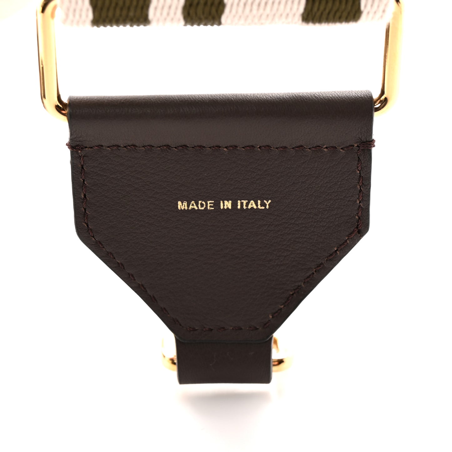 Ribbon Vitello Seta FF 1974 Adjustable Strap You Nube Military Chocolate