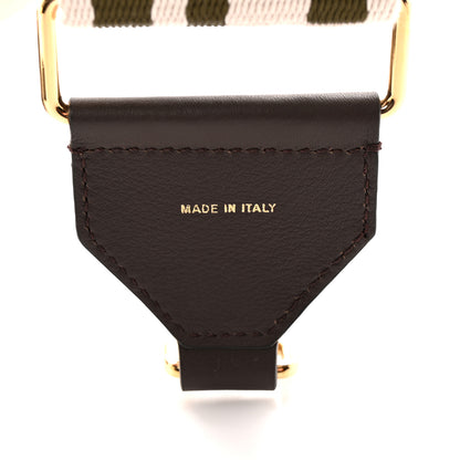 Fendi Ribbon Vitello Seta FF 1974 Adjustable Strap You Nube Military Chocolate 3 of 5