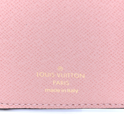 Louis Vuitton Damier Ebene Victorine Wallet Rose Ballerine 4 of 5