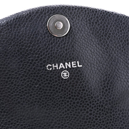 Chanel Caviar Half Moon Wallet On Chain WOC Black 6 of 12