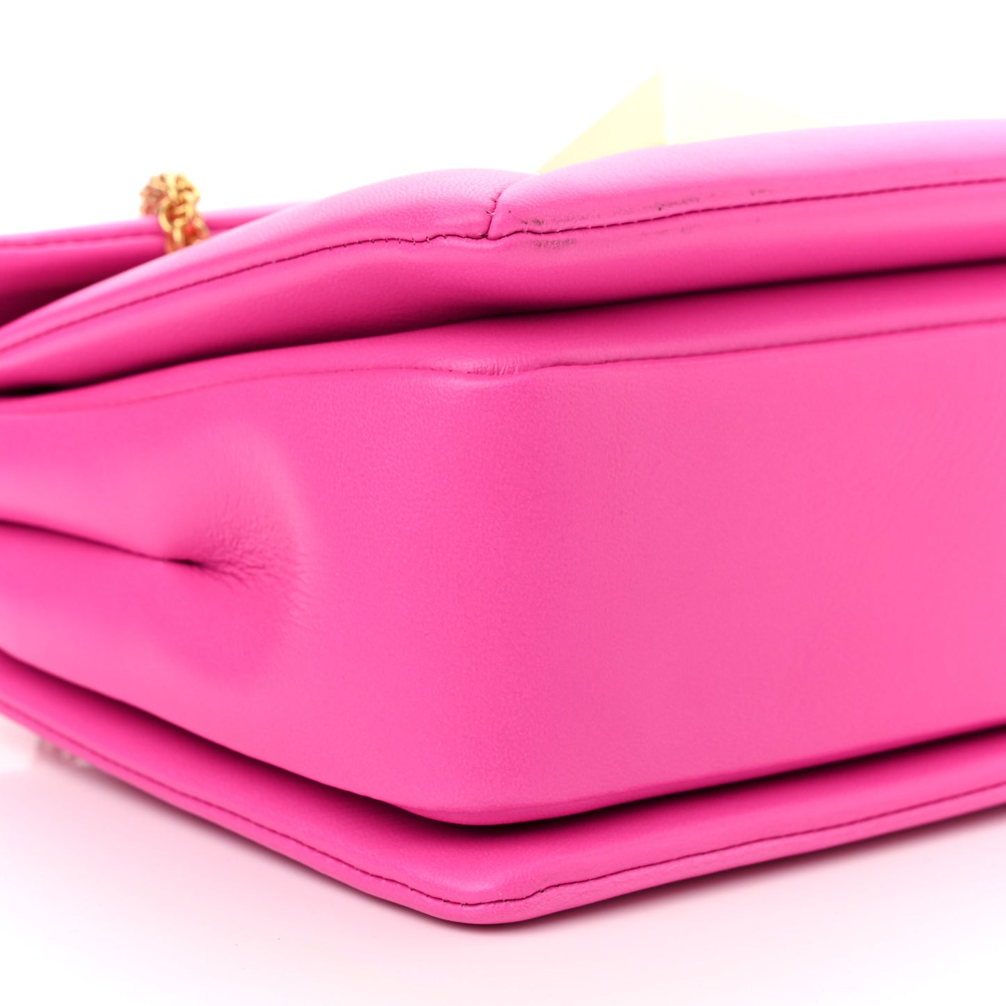 Nappa One Stud Chain Clutch Pink PP