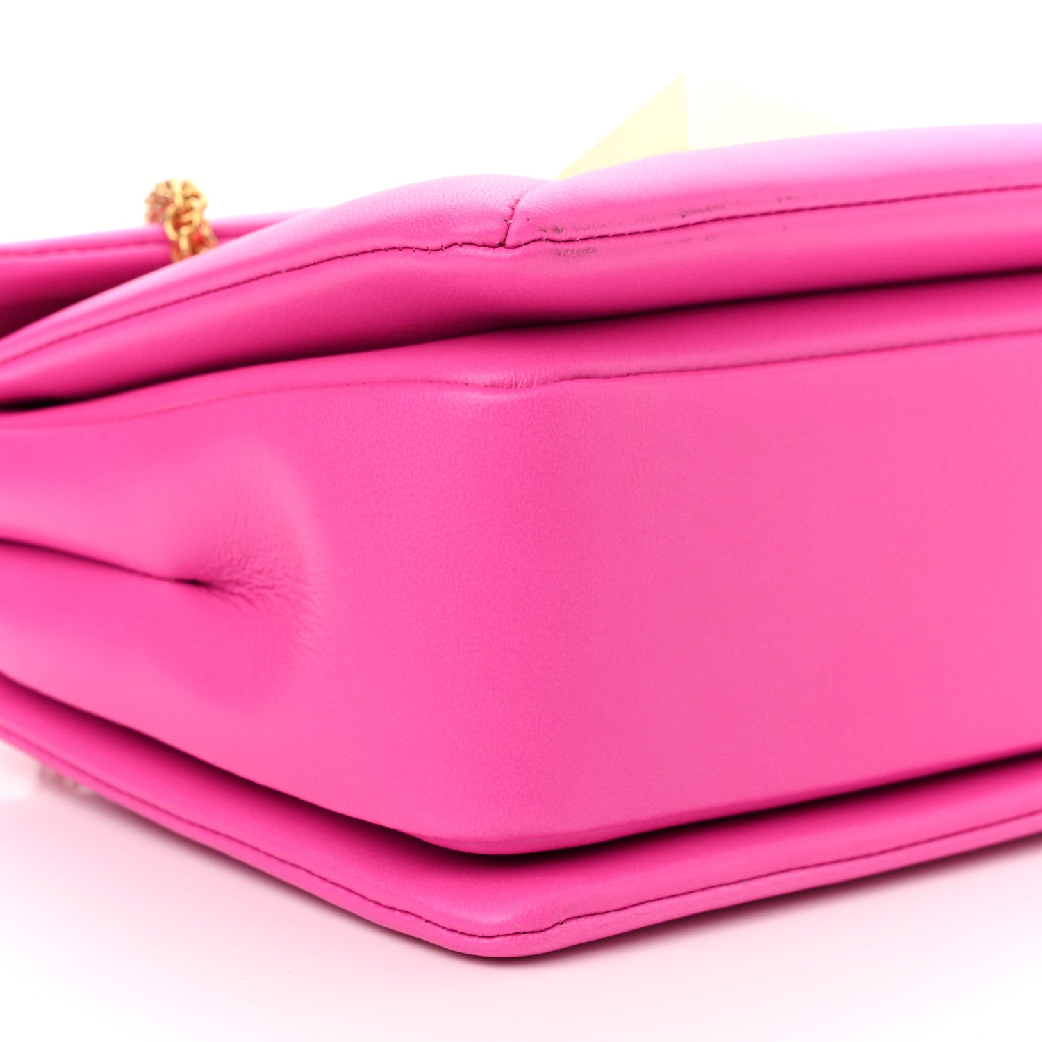 Valentino Garavani Nappa One Stud Chain Clutch Pink PP 10 of 10