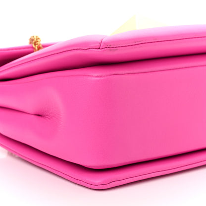 Valentino Garavani Nappa One Stud Chain Clutch Pink PP 10 of 10
