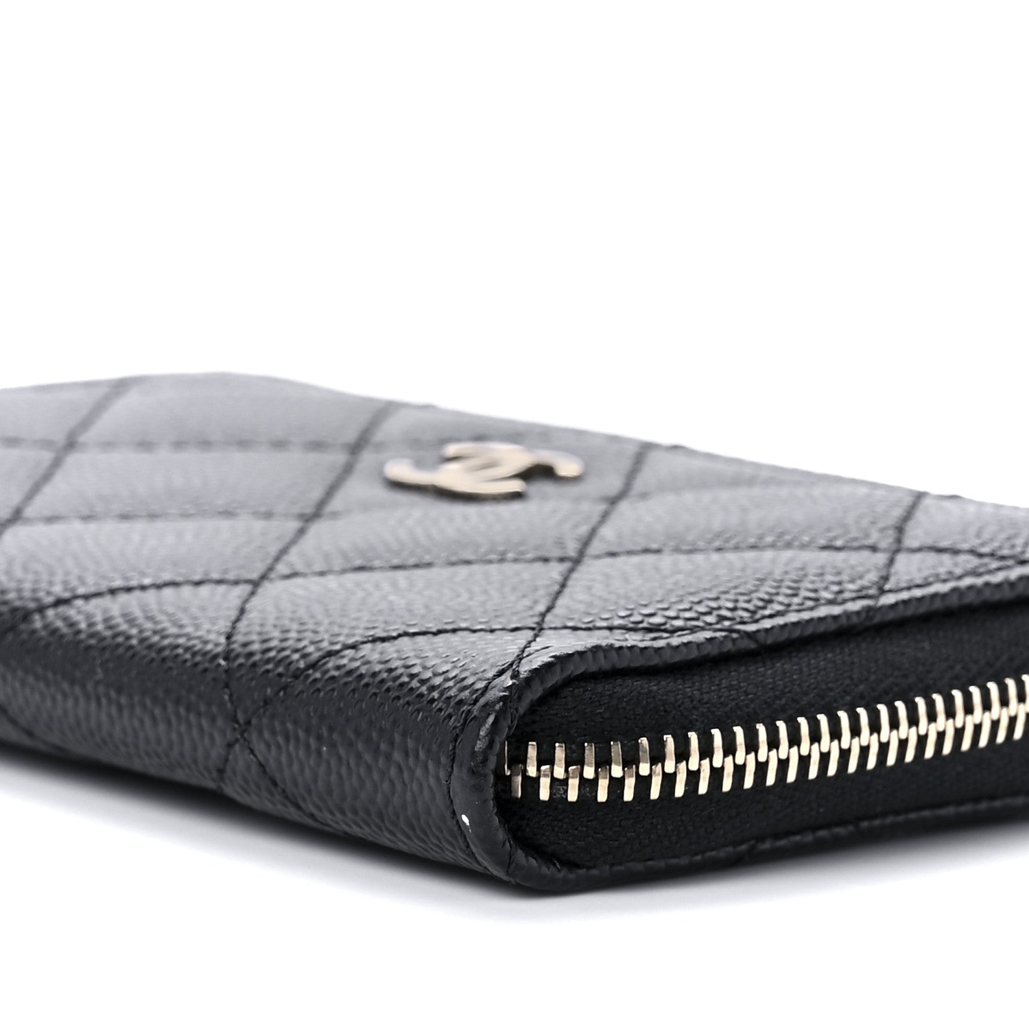 Chanel Caviar Quilted Zipped Key Holder Case Black 8 of 8
