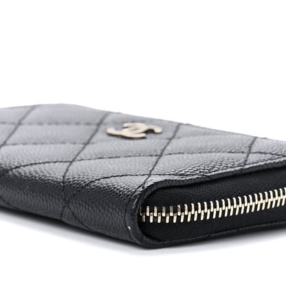 Chanel Caviar Quilted Zipped Key Holder Case Black 8 of 8