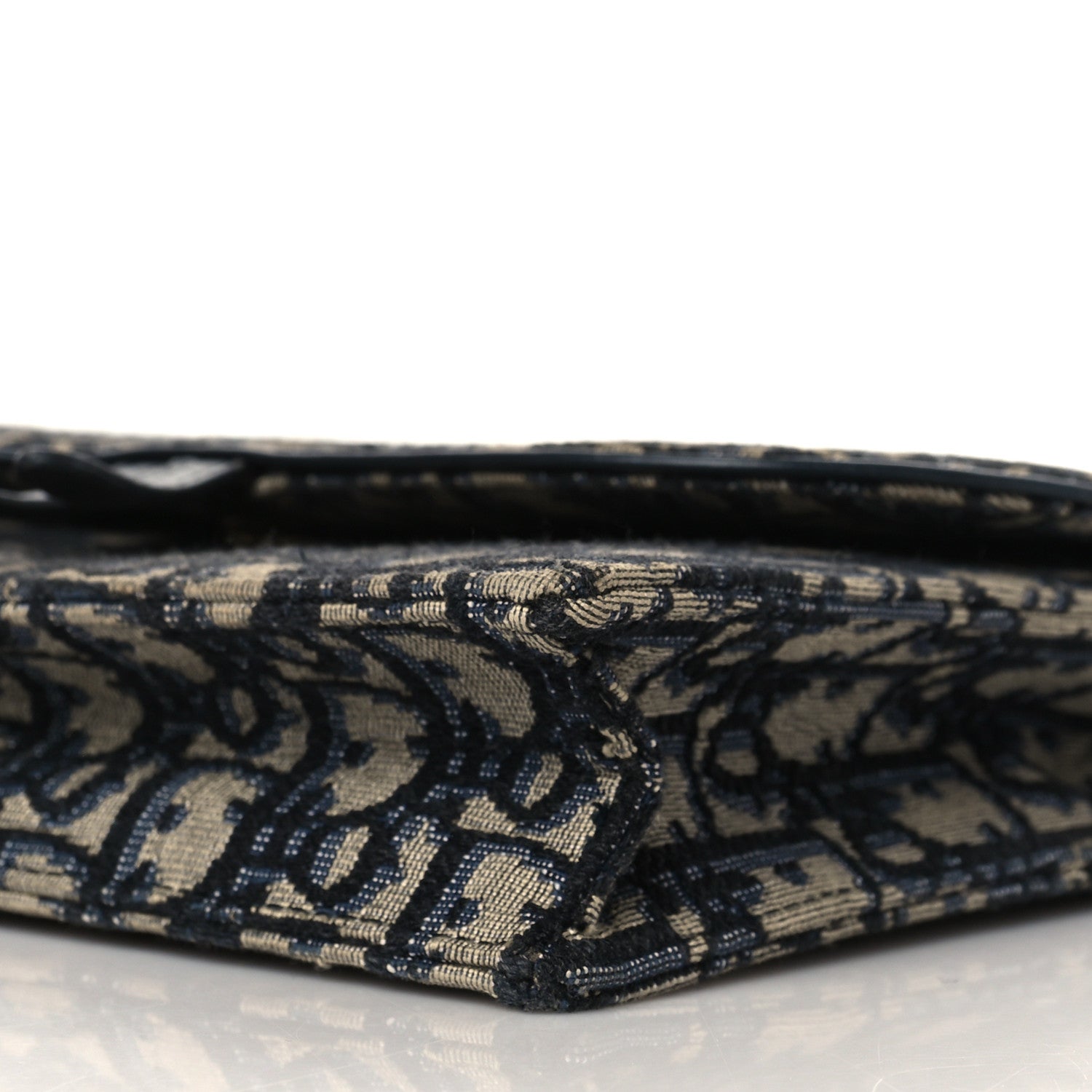 Christian Dior Oblique Saddle Chain Pouch Blue 9 of 11