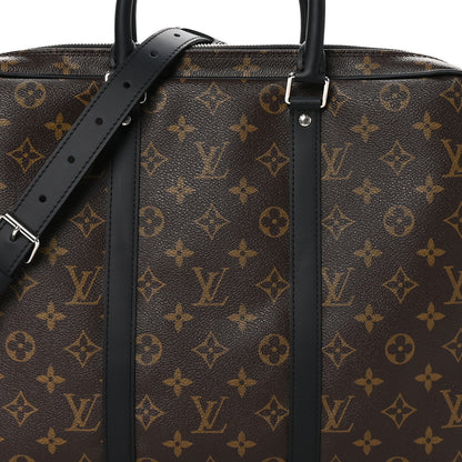 Louis Vuitton Monogram Macassar Porte-Documents Voyage PM 7 of 9