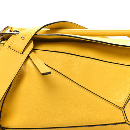 Loewe Calfskin Small Puzzle Bag Yellow 7 of 9