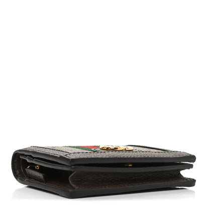 Gucci GG Supreme Monogram Web Ophidia Card Case Beige New Acero 4 of 7