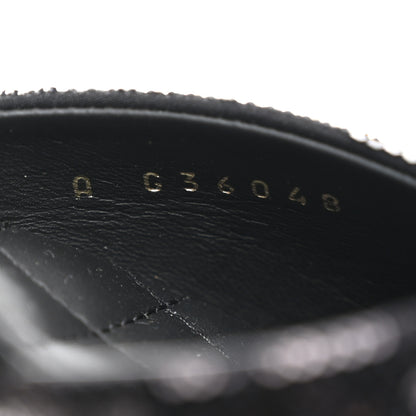 Chanel Sequin Grosgrain CC Cap Toe Ankle Flat 37 Black 7 of 8