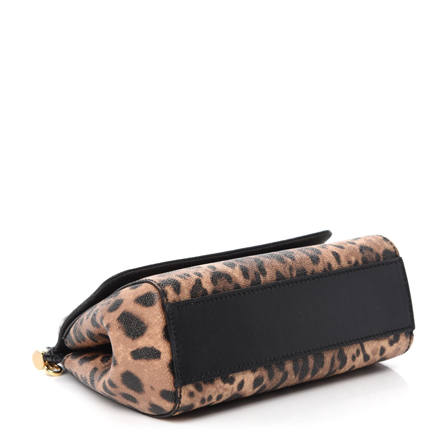 Dolce & Gabbana Dauphine Leopard Print Mini Miss Sicily Satchel Black 4 of 12