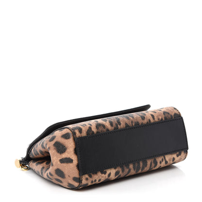 Dolce & Gabbana Dauphine Leopard Print Mini Miss Sicily Satchel Black 4 of 12